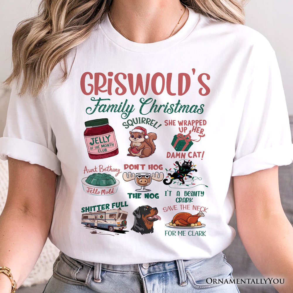 Griswold’s Family Christmas T-Shirt, Funny Retro Vacation Movie Quote Tee
