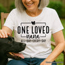 One Loved Nana T-Shirt, All Day Every Day White and Black Tee Gift for Grandma
