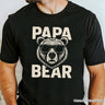 Papa Bear Sunglasses T-Shirt, Black Vintage Tee for Cool Dads