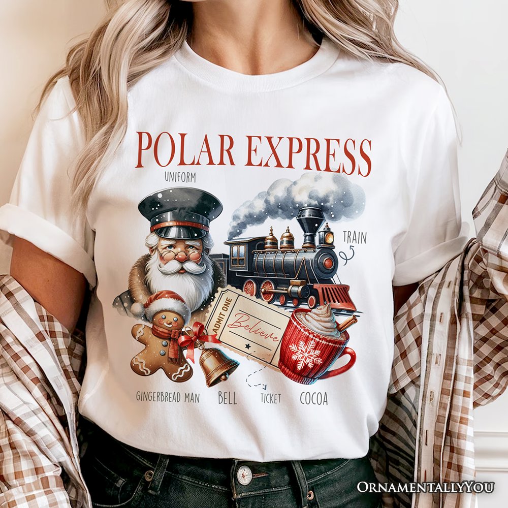Polar Express Christmas T-Shirt, Vintage Holiday Santa Tee