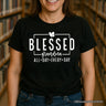 Blessed Grandma T-Shirt, All Day Every Day White and Black Tee for Faithful Grandmothers