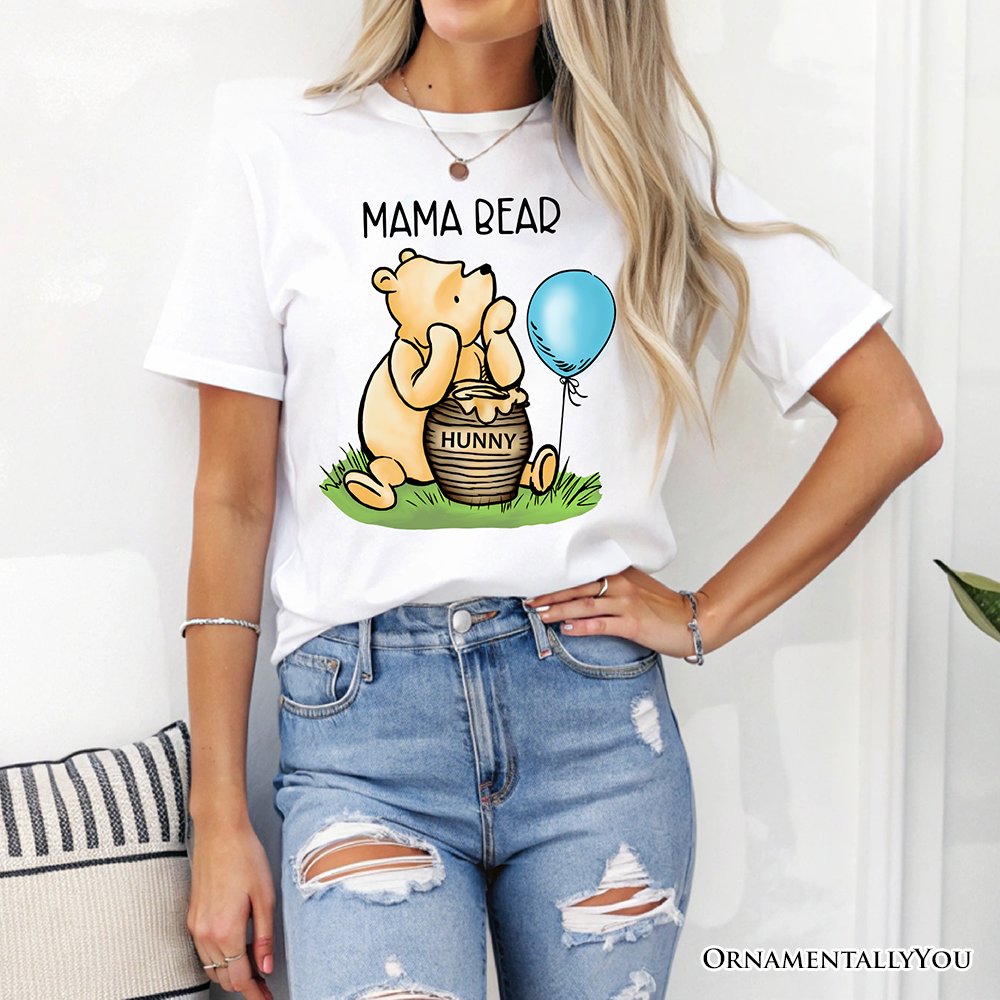 Charming Mama Bear Cute T-Shirt, Trendy White Tee Mom Gift