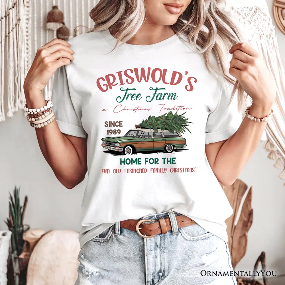 Griswold’s Tree Farm T-Shirt, Retro Family Christmas Vacation Tee