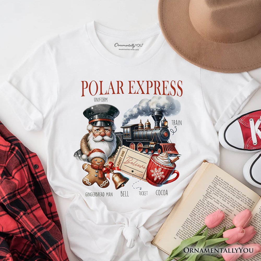 Polar Express Christmas T-Shirt, Vintage Holiday Santa Tee