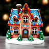 Whimsically Sweet Gingerbread Home Lighted Christmas Decoration, 7" LED Table Figurine Holiday Decor