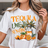 Tequila Lime & Sunshine T-Shirt, Trendy White and Natural Summer Drinking Tee