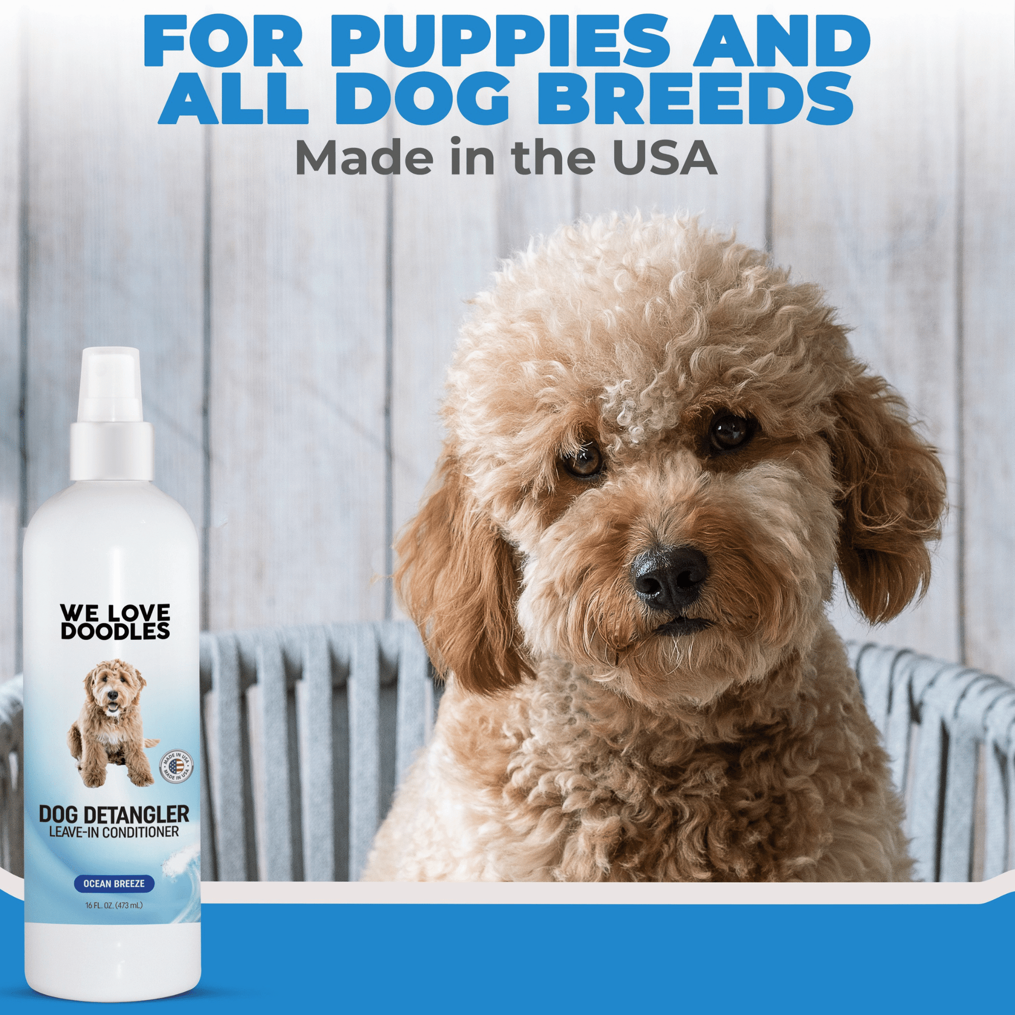 Dog Detangler Spray - New Scents Bundle (Mango & Ocean Breeze)