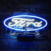 Ford Logo Real Glass Neon Sign