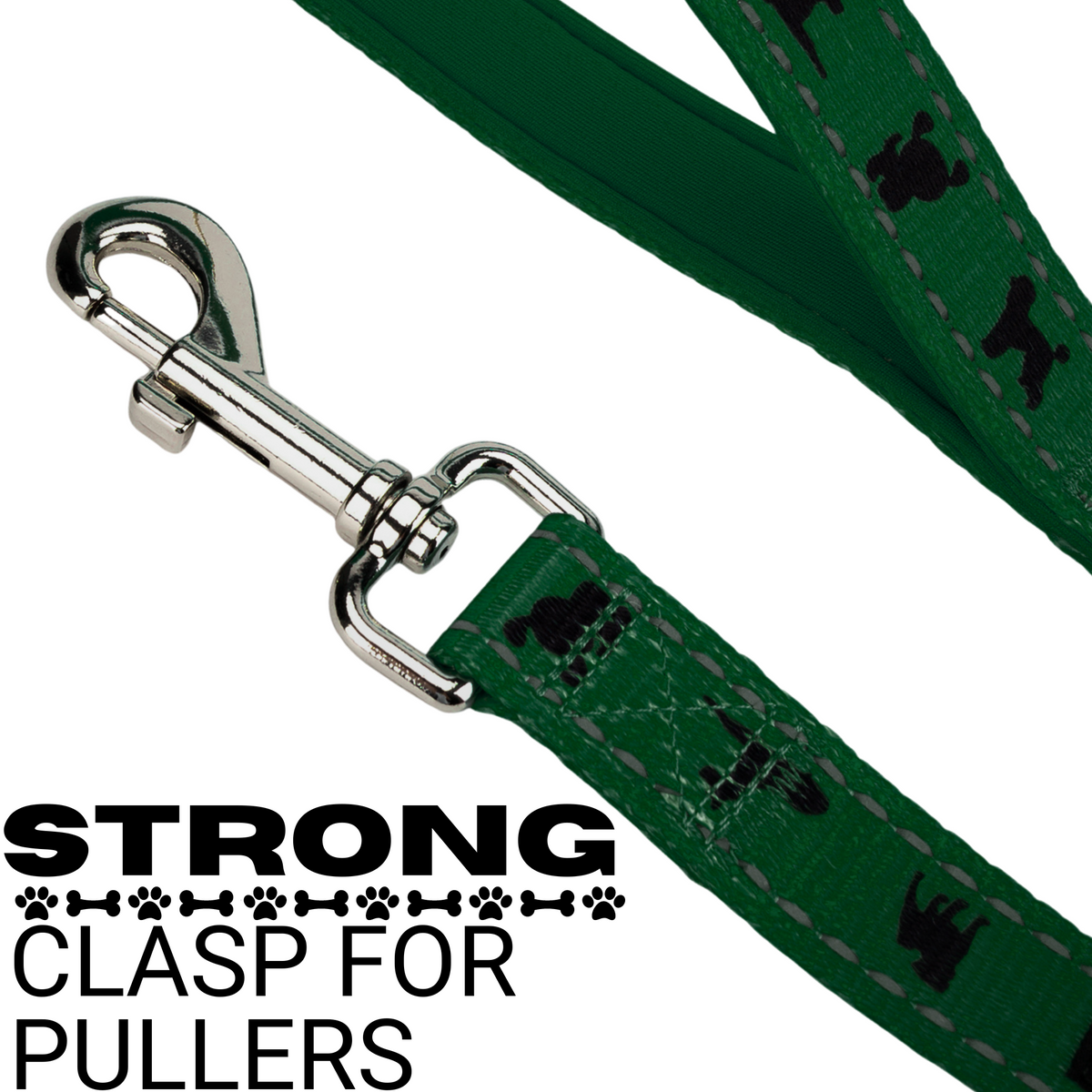 EcoBark – Forest Green Comfort Grip Padded Dog Leash