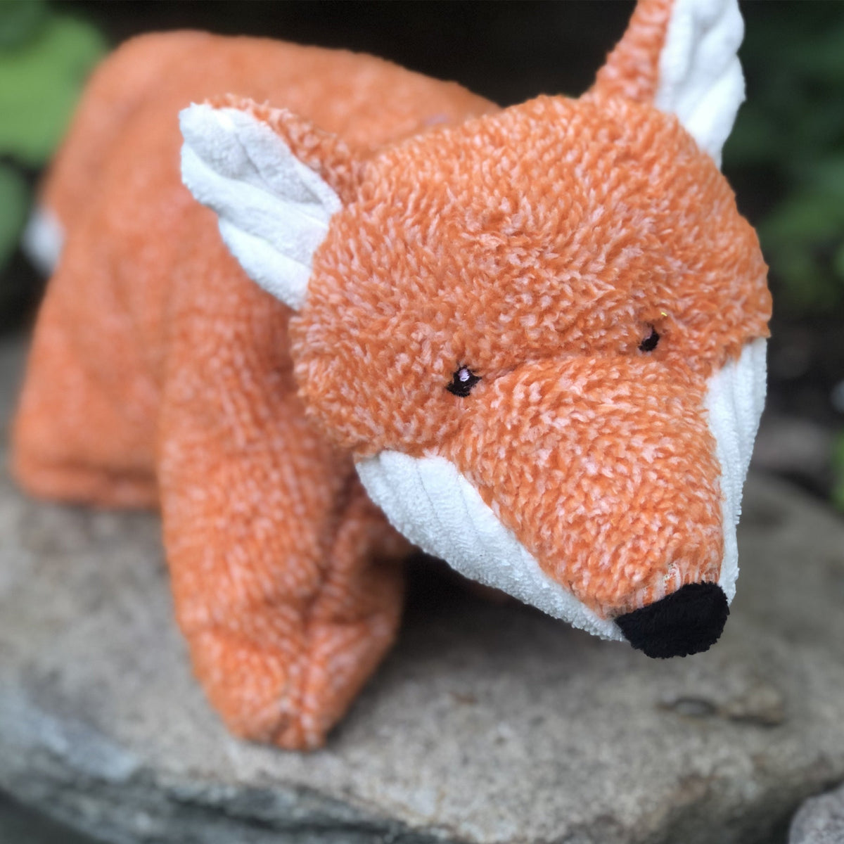 SquooshieTM Fox Plush Dog Toy