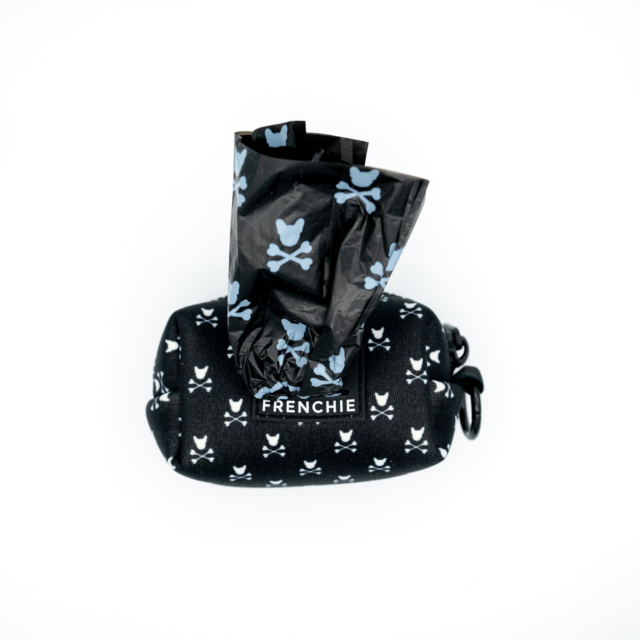Frenchie Poo Bag Holder- Bad to the Bone