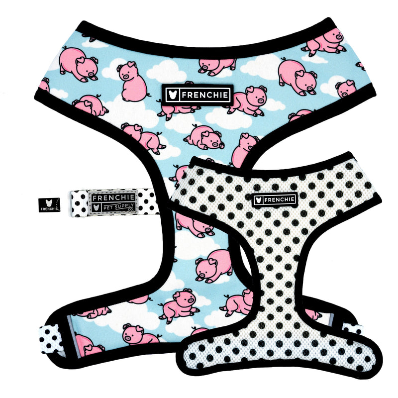 Frenchie Duo Reversible Harness - When Pigs Fly - HT Animal Supply