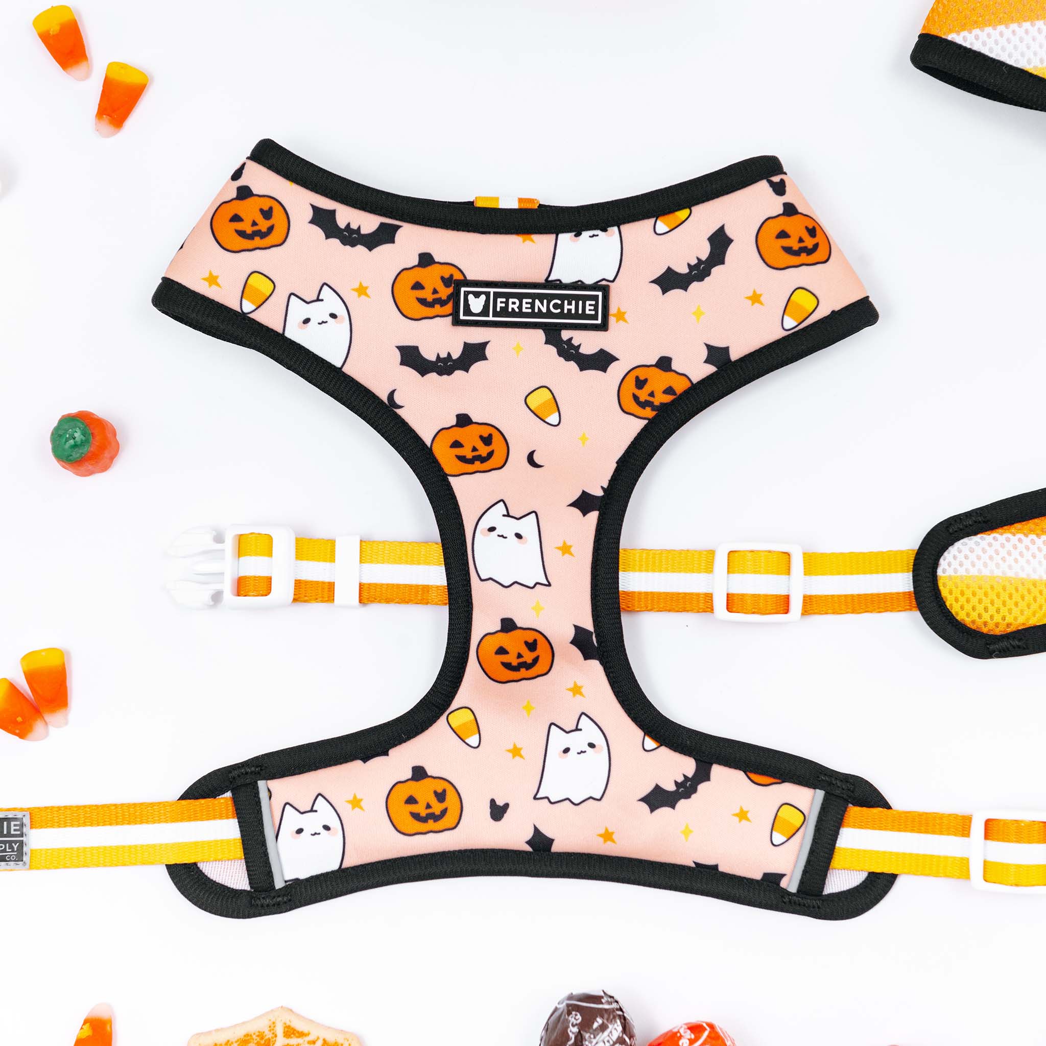 Frenchie Duo Reversible Harness - Spooky