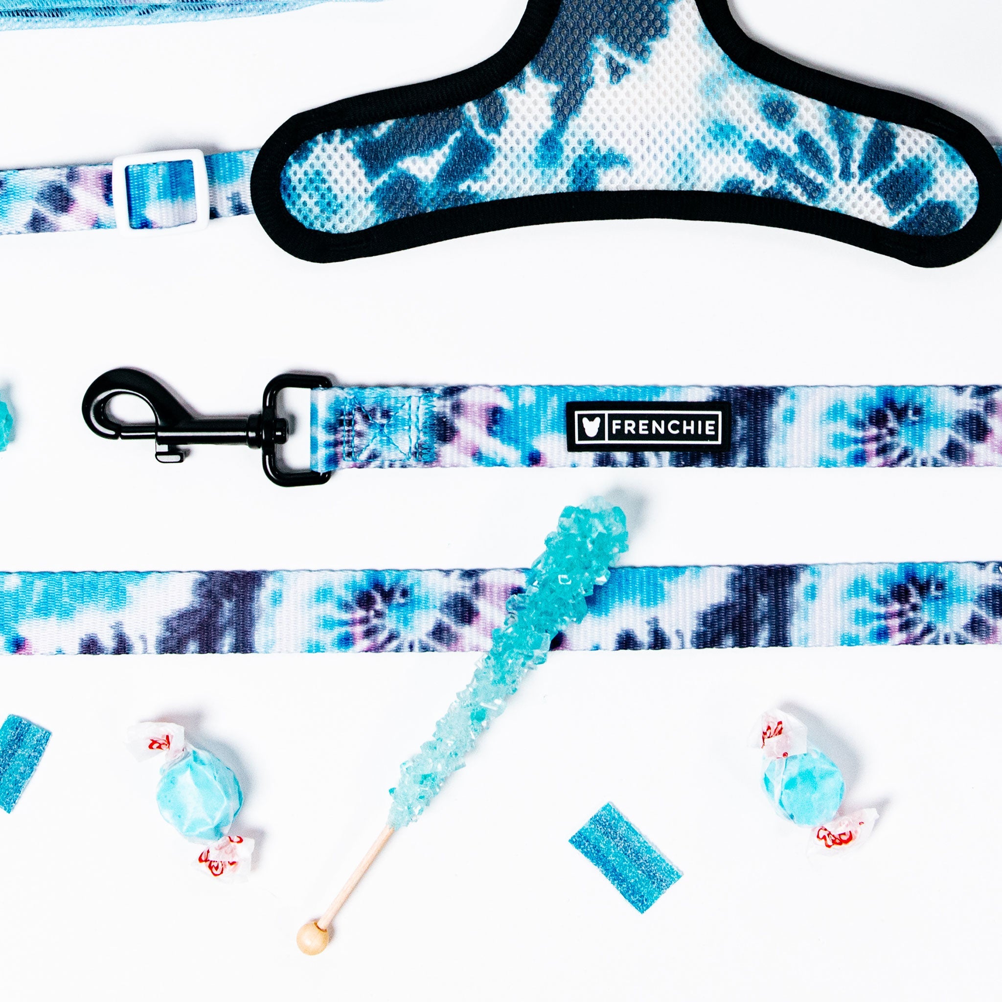 Frenchie Comfort Leash - Trippy Tie Dye