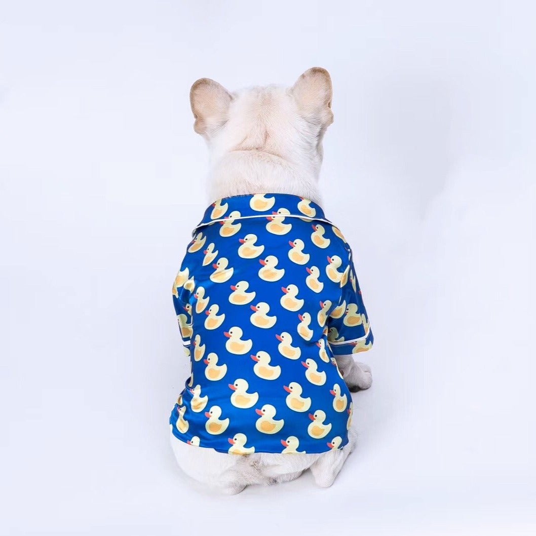 Pet Silk Duck Pajamas