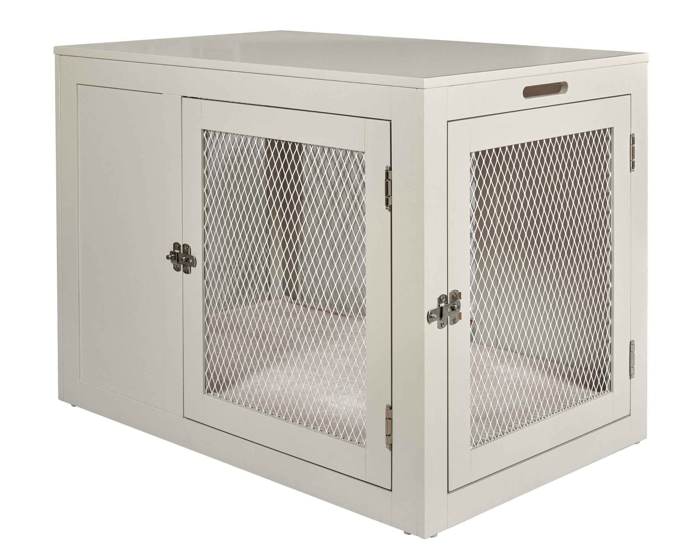 Bowsers Fresco Wood Dog Crate Furniture – Designer Indoor Crate and End Table