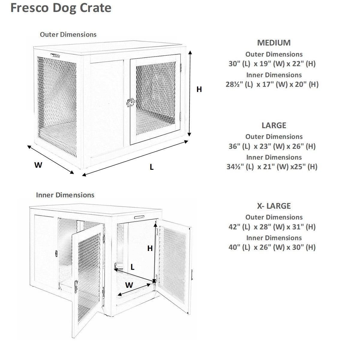 Fresco Dog Crate