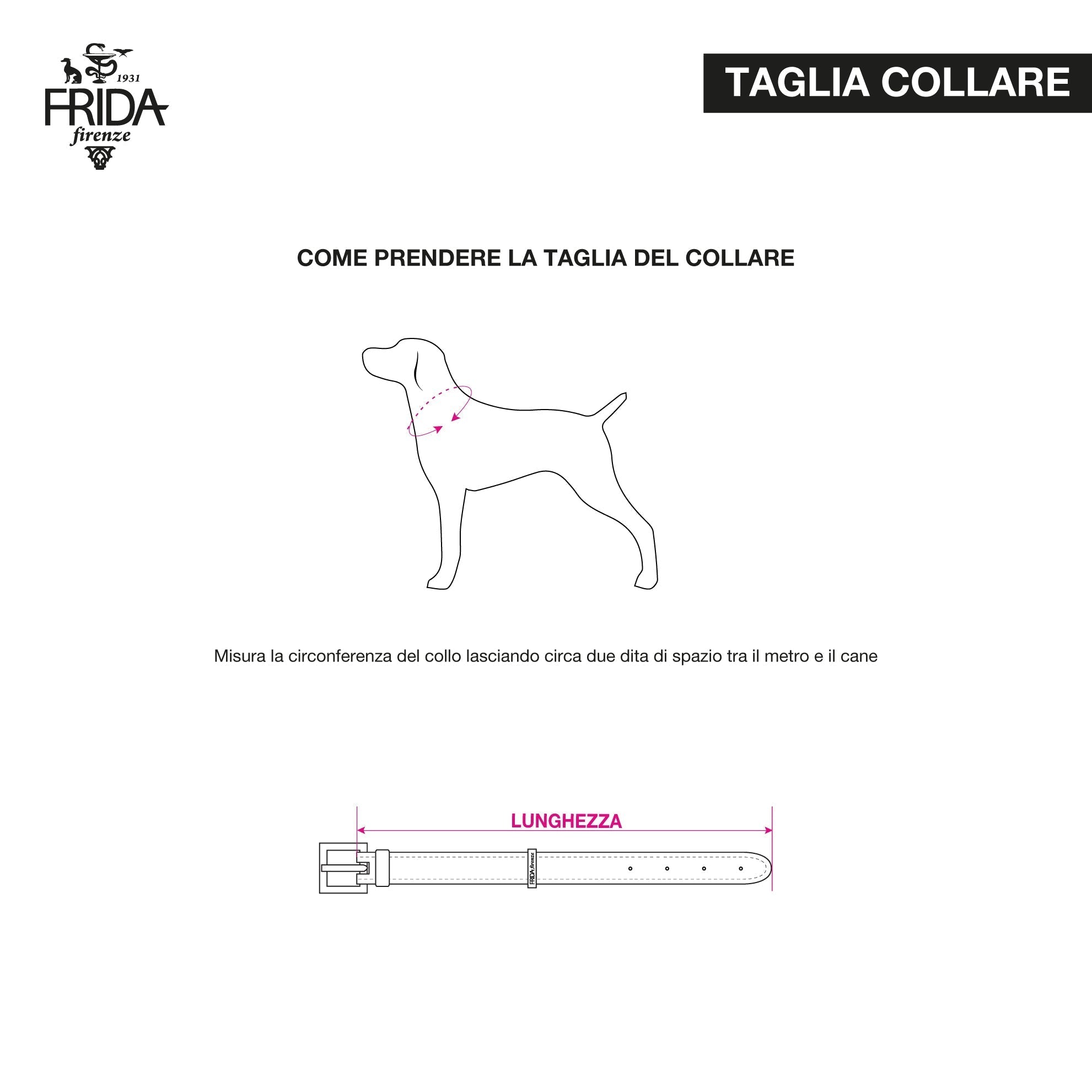 Leather Dog Collar in Pink - Rock Bow, Made in Italy