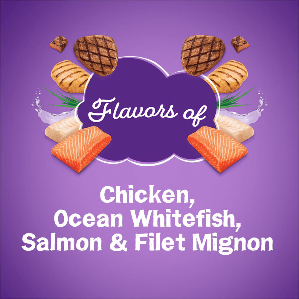 Friskies Surfin & Turfin Favorites With Flavors of Chicken, Ocean Whitefish, Salmon & Filet Mignon Dry Cat Food