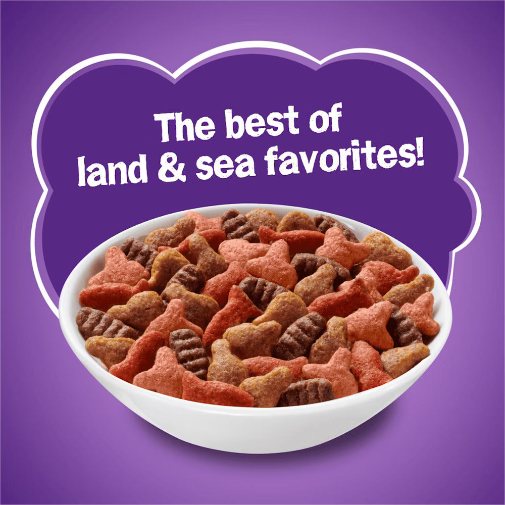 Friskies Surfin & Turfin Favorites With Flavors of Chicken, Ocean Whitefish, Salmon & Filet Mignon Dry Cat Food