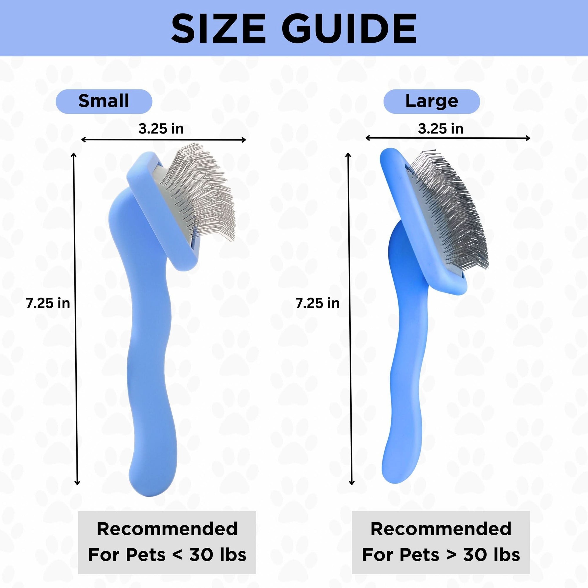 Slicker Brush for Dog - Two Large Slicker Brushes