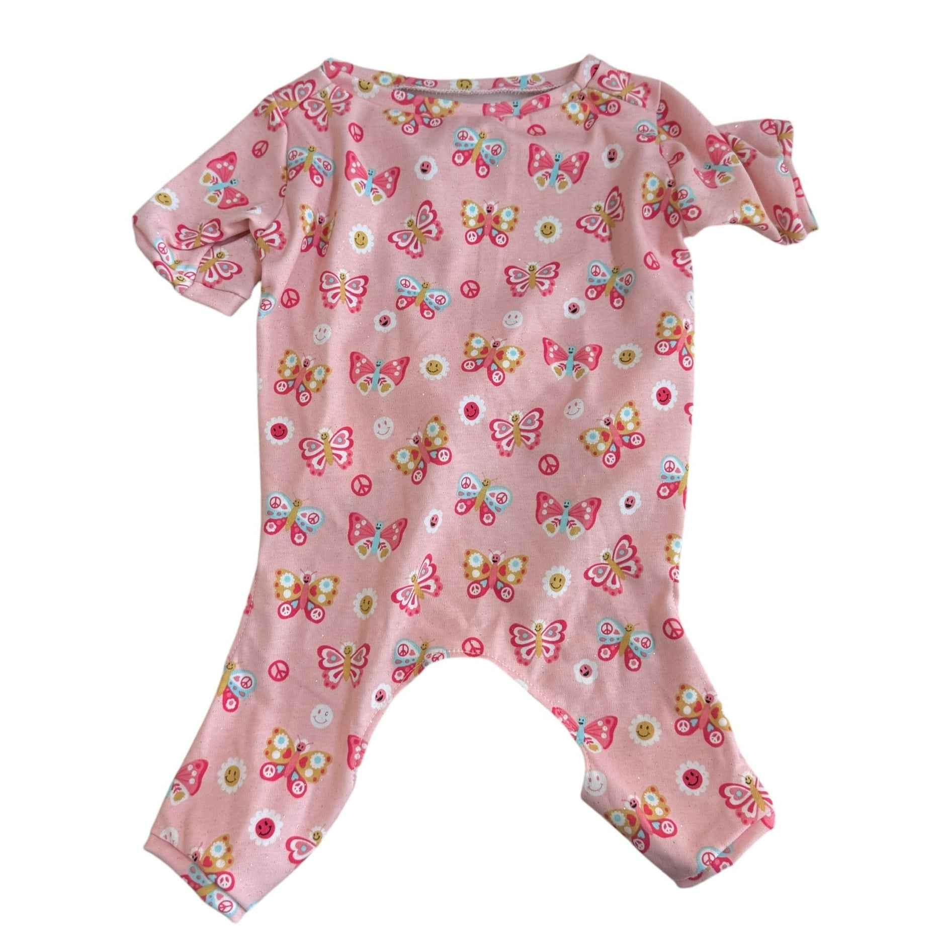 Heads or Tails Pup Frosty Butterfly Dog Pajamas