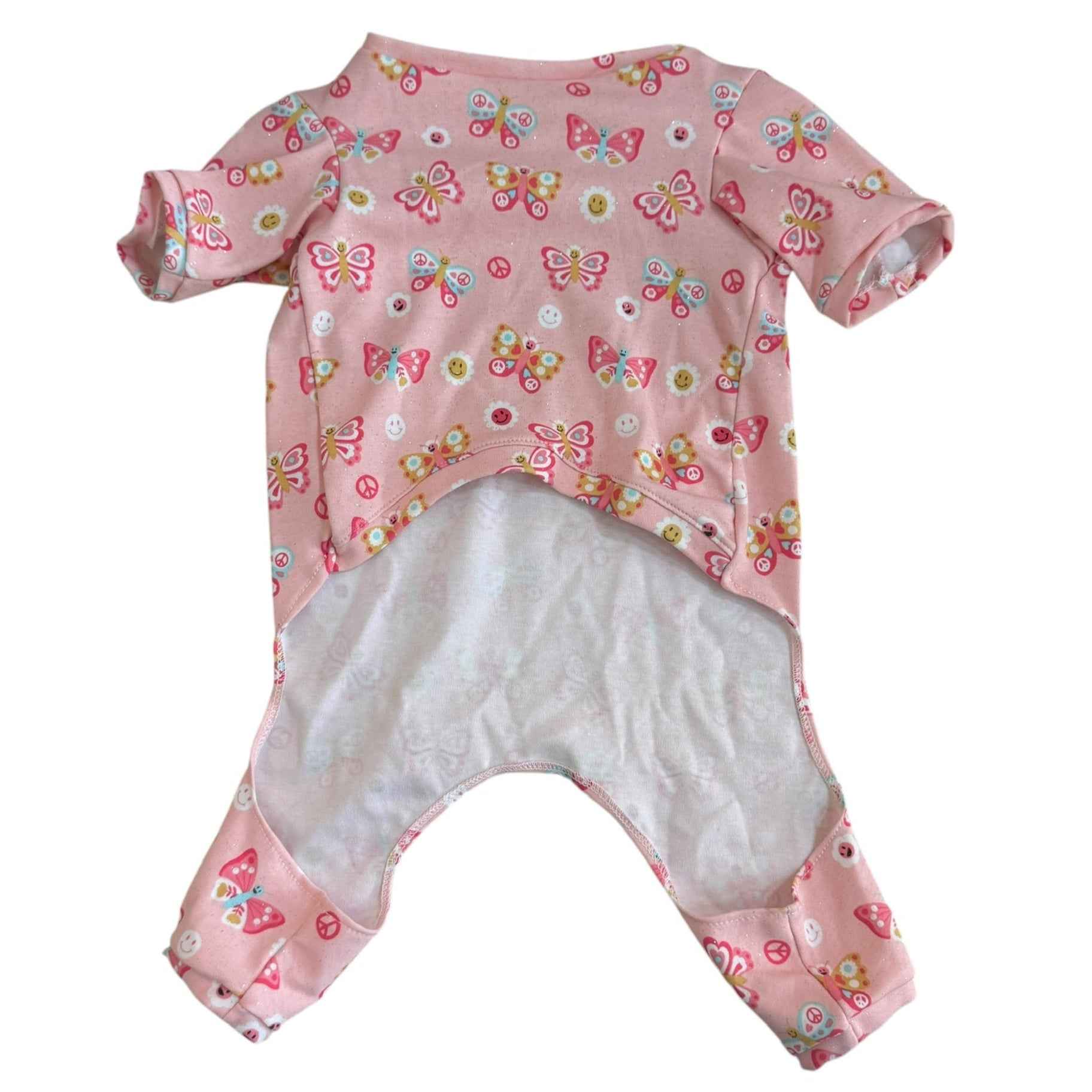 Heads or Tails Pup Frosty Butterfly Dog Pajamas