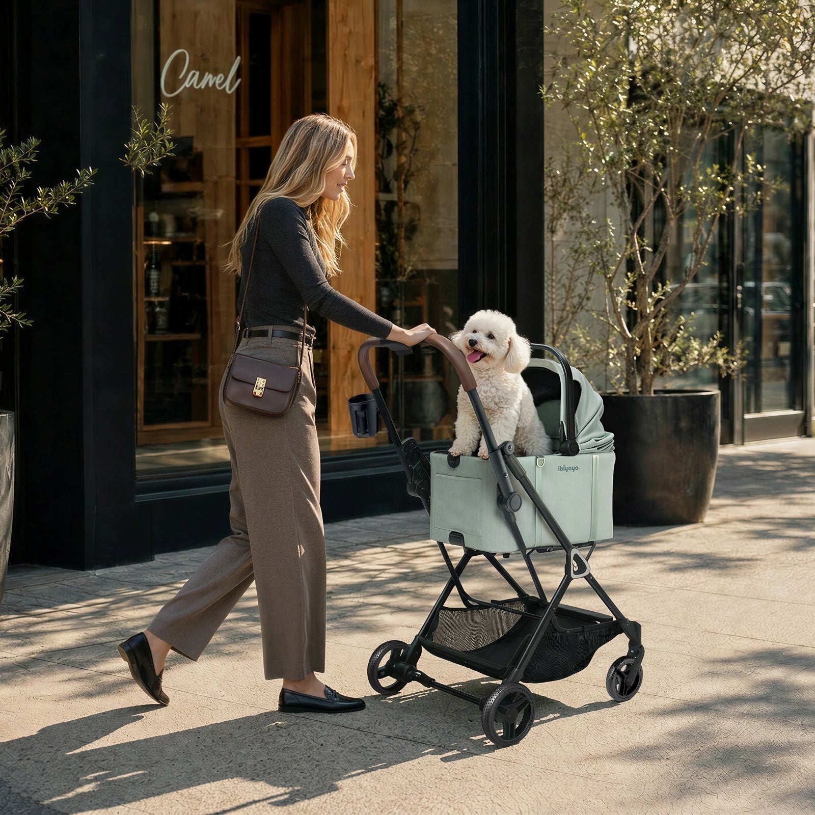 ibiyaya Tinker Small Detachable Pet Stroller Compact Buggy for Cats & Small Dogs