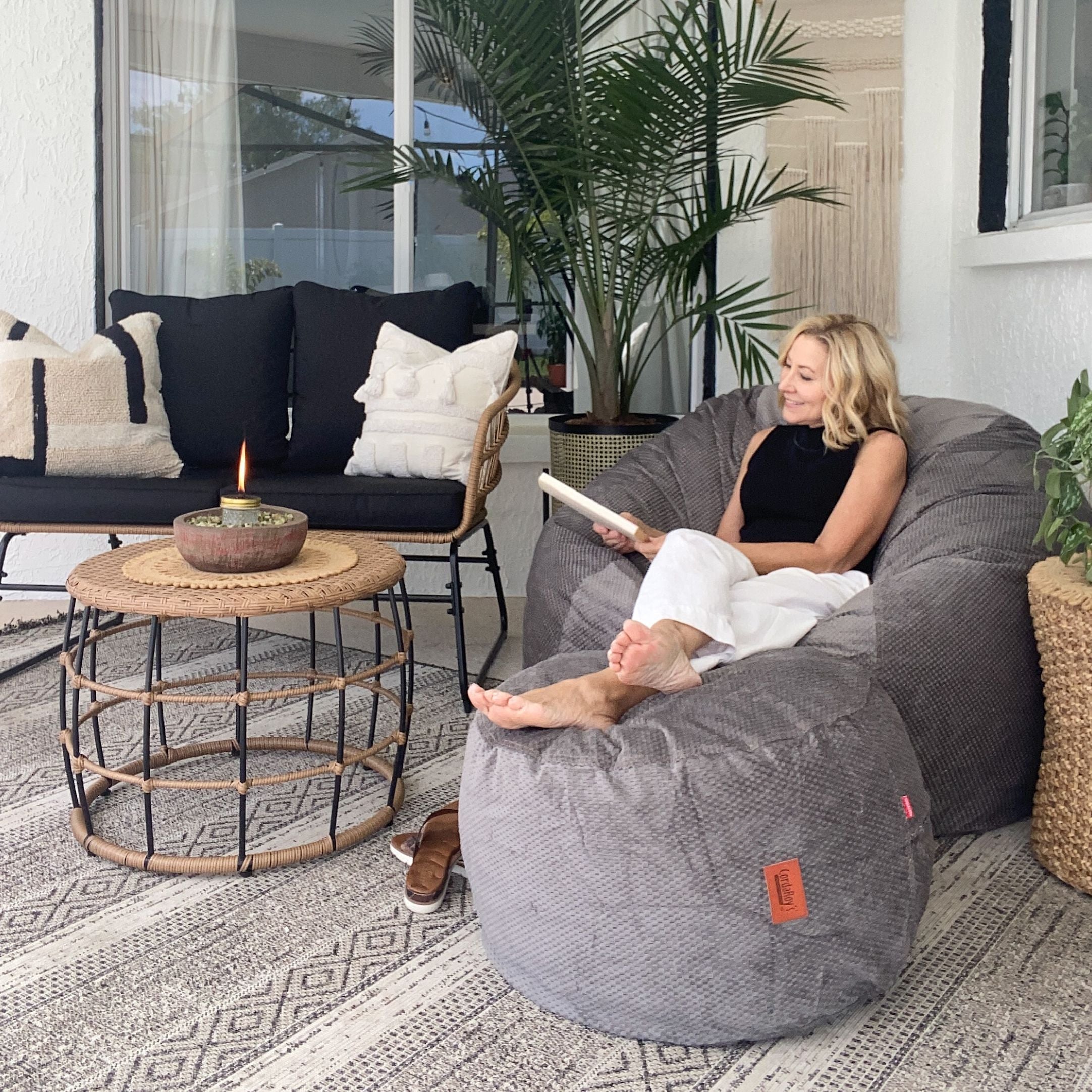 CordaRoy's Full Chenille Convertible Bean Bag Chair
