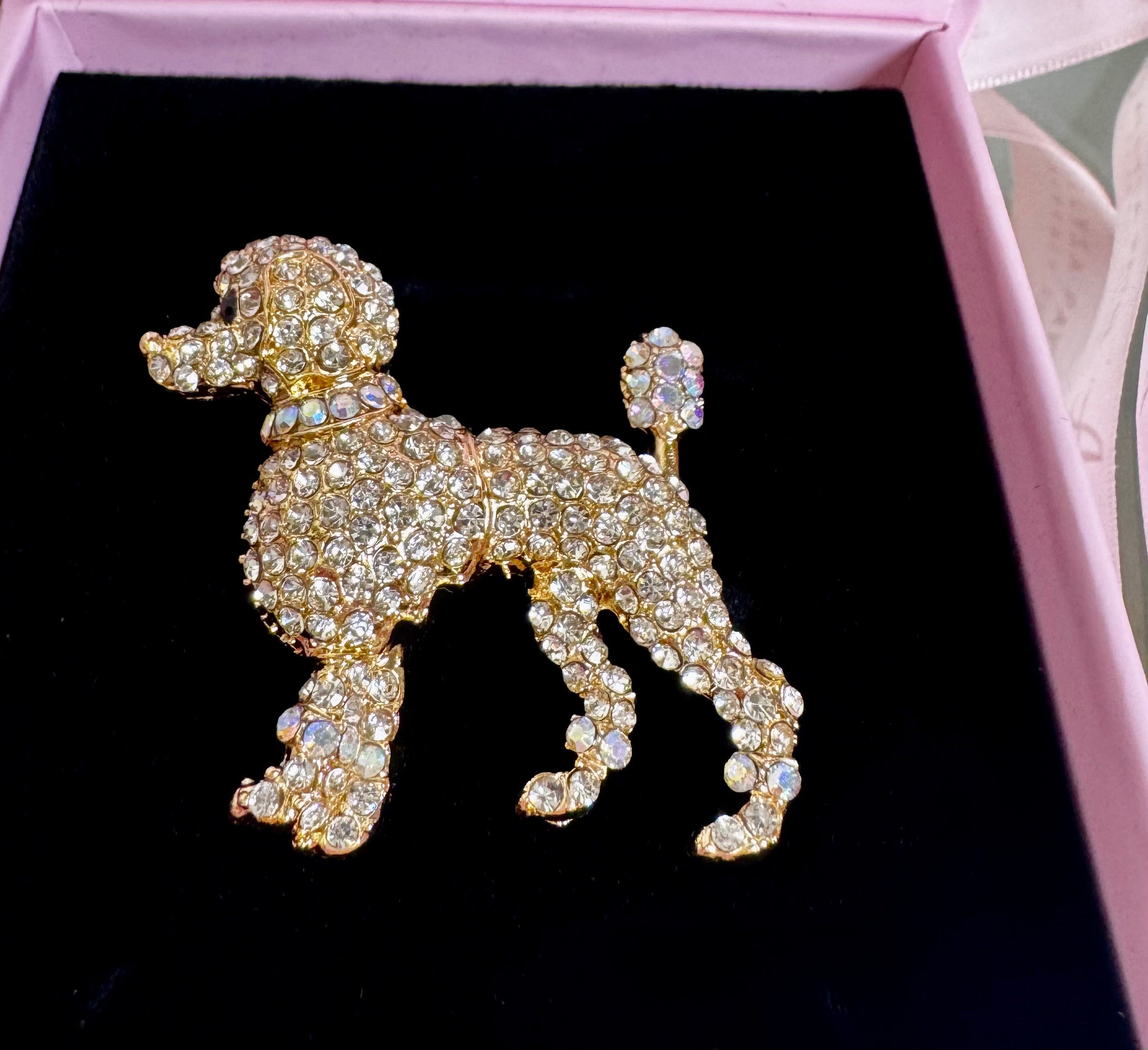 Allysa Payne For the Love of Poodles, Crystal Brooch