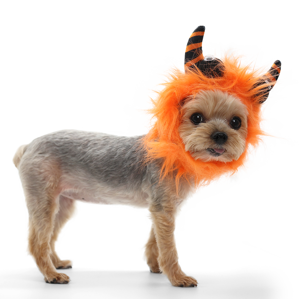 DOGO Orange Monster Dog Costume Hat