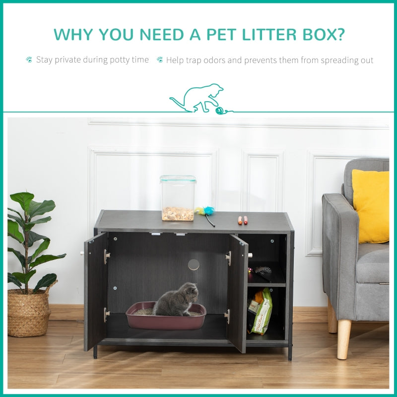 Hidden Cat Litter Box Enclosure
