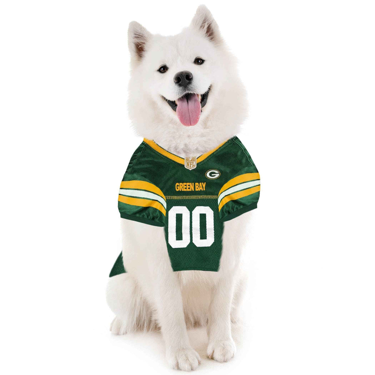 NFL Green Bay Packers Striped Mesh Pet Jersey