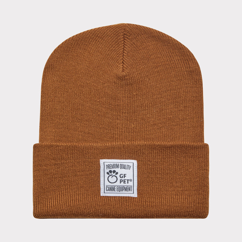 Human Logo Beanie - Caramel premium pet product