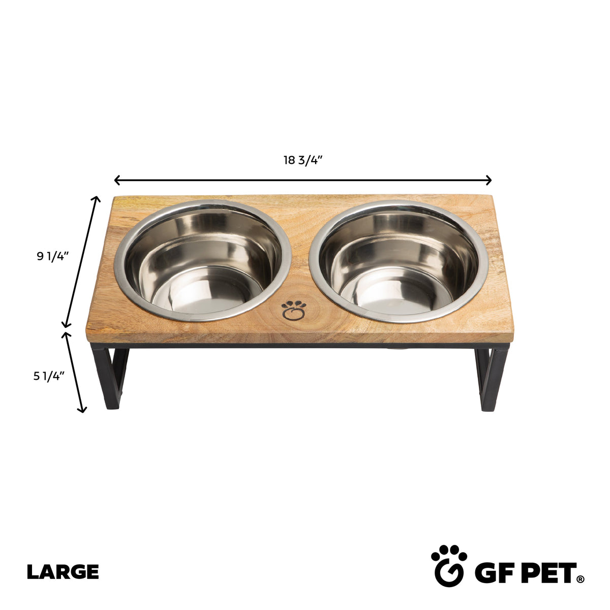 Wood & Metal Elevated Feeder premium pet product