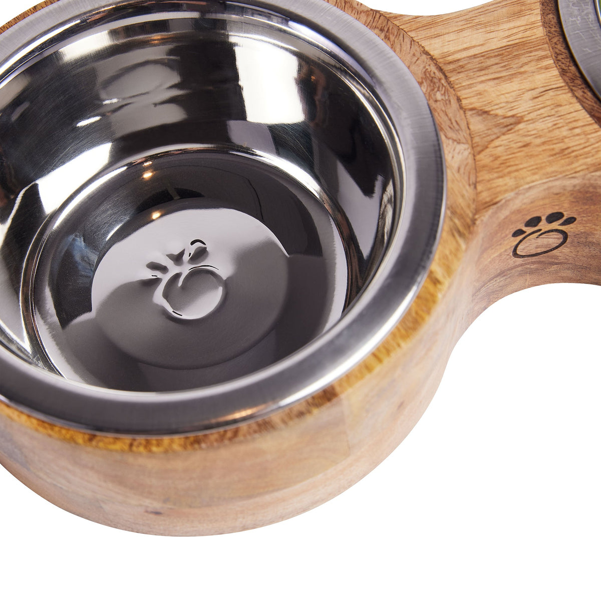 Wood & Metal Feeder Double Diner premium pet product
