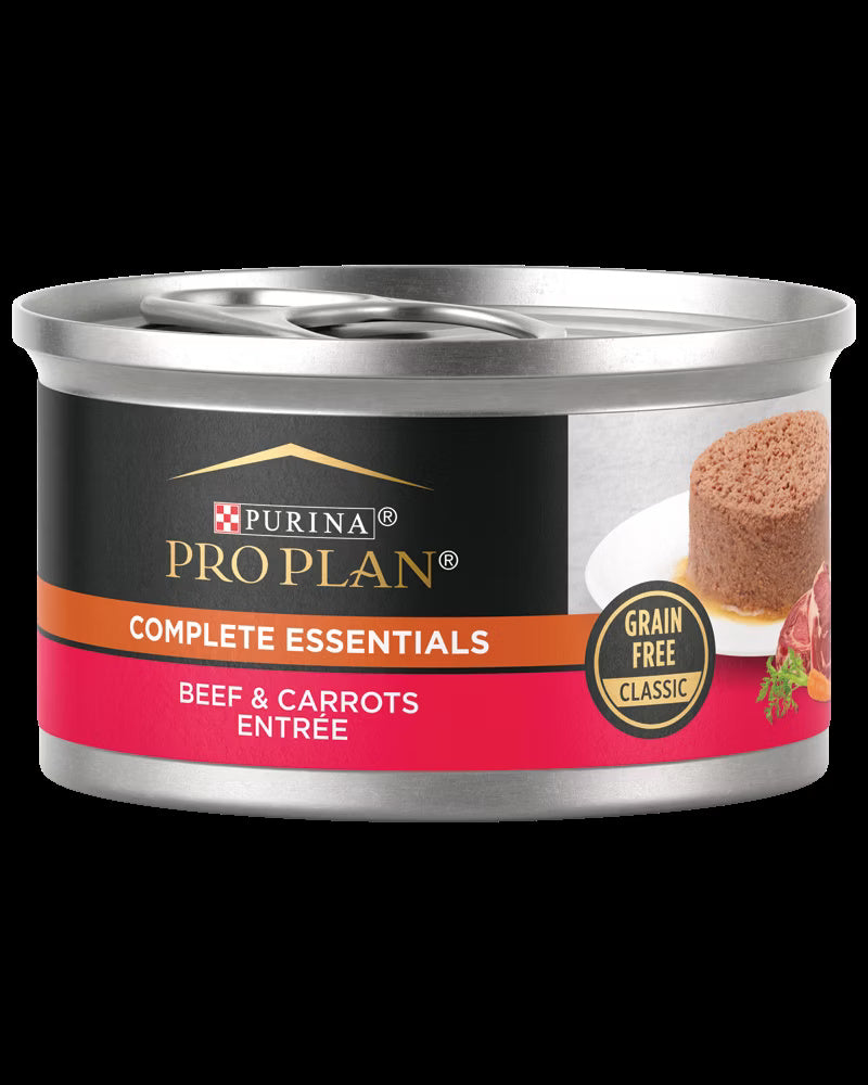 Pro Plan Complete Essentials Beef & Carrots Entre Grain Free Wet Cat Food (3oz)