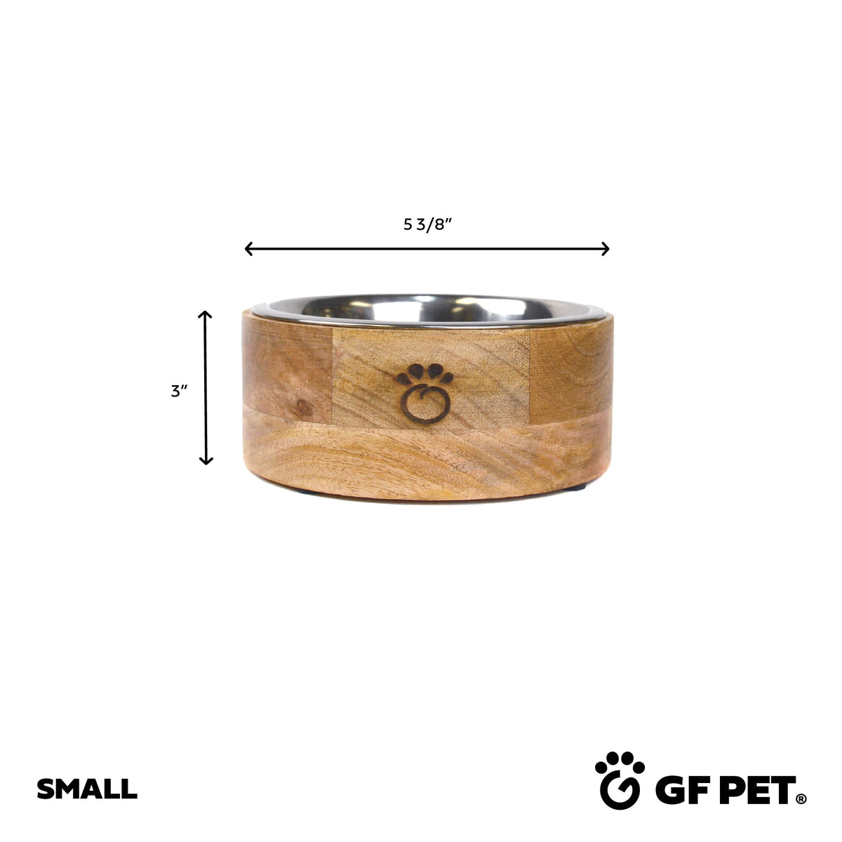 Mango Wood Bowl Single premium pet product