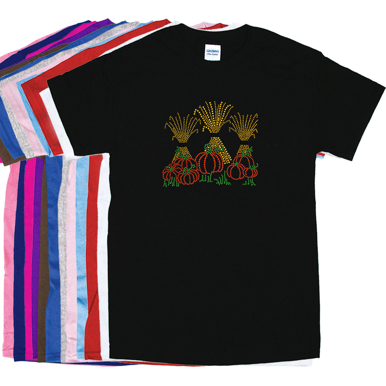 Hay Stacks & Pumpkins - Womens T-shirt