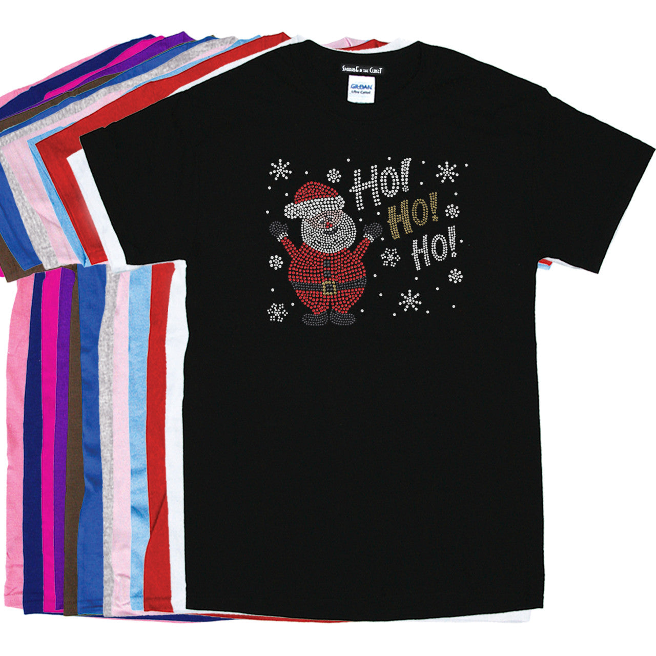 Ho Ho Santa with Snowflakes - Women's Tee