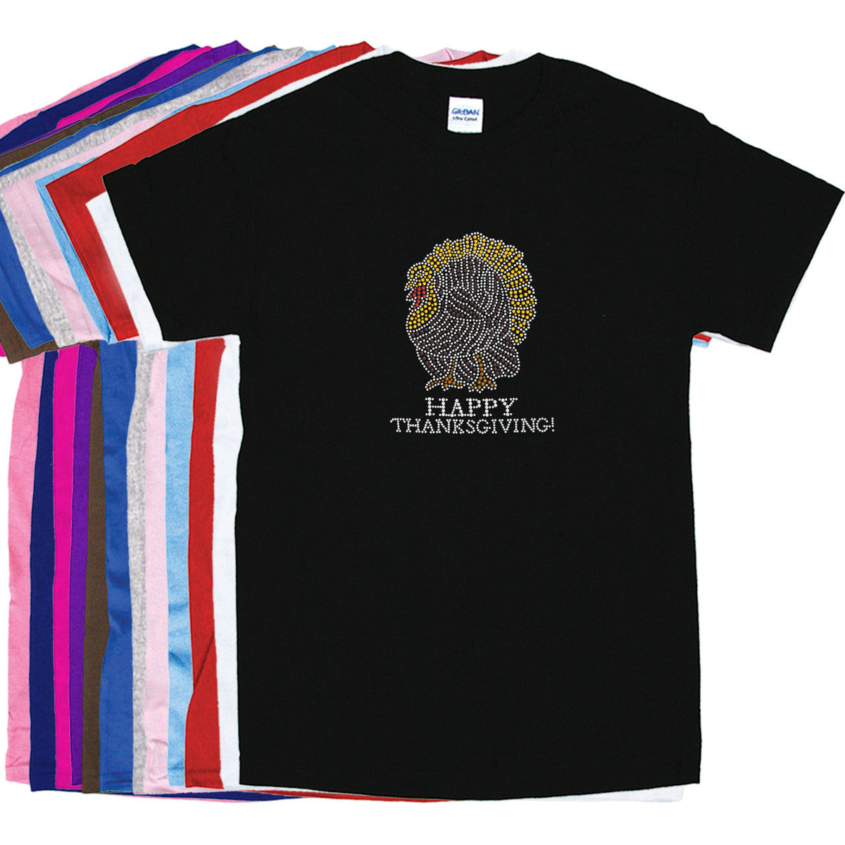 Happy Thanksgiving Turkey 1- Womens T-shirt