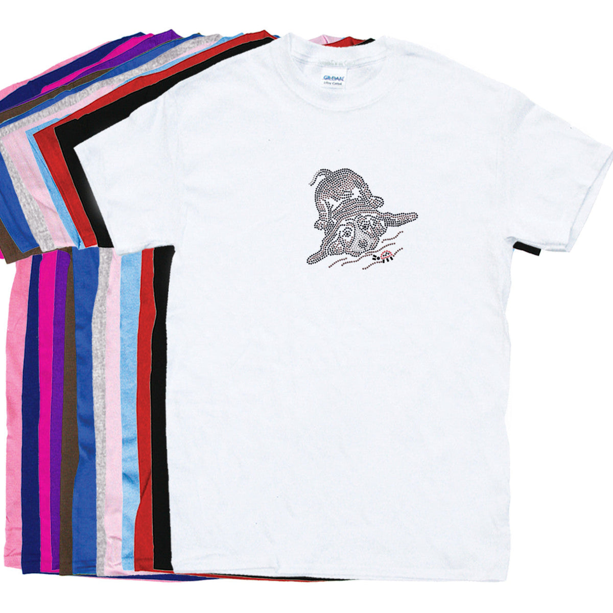Puppy with Lady Bug - Womens T-shirt