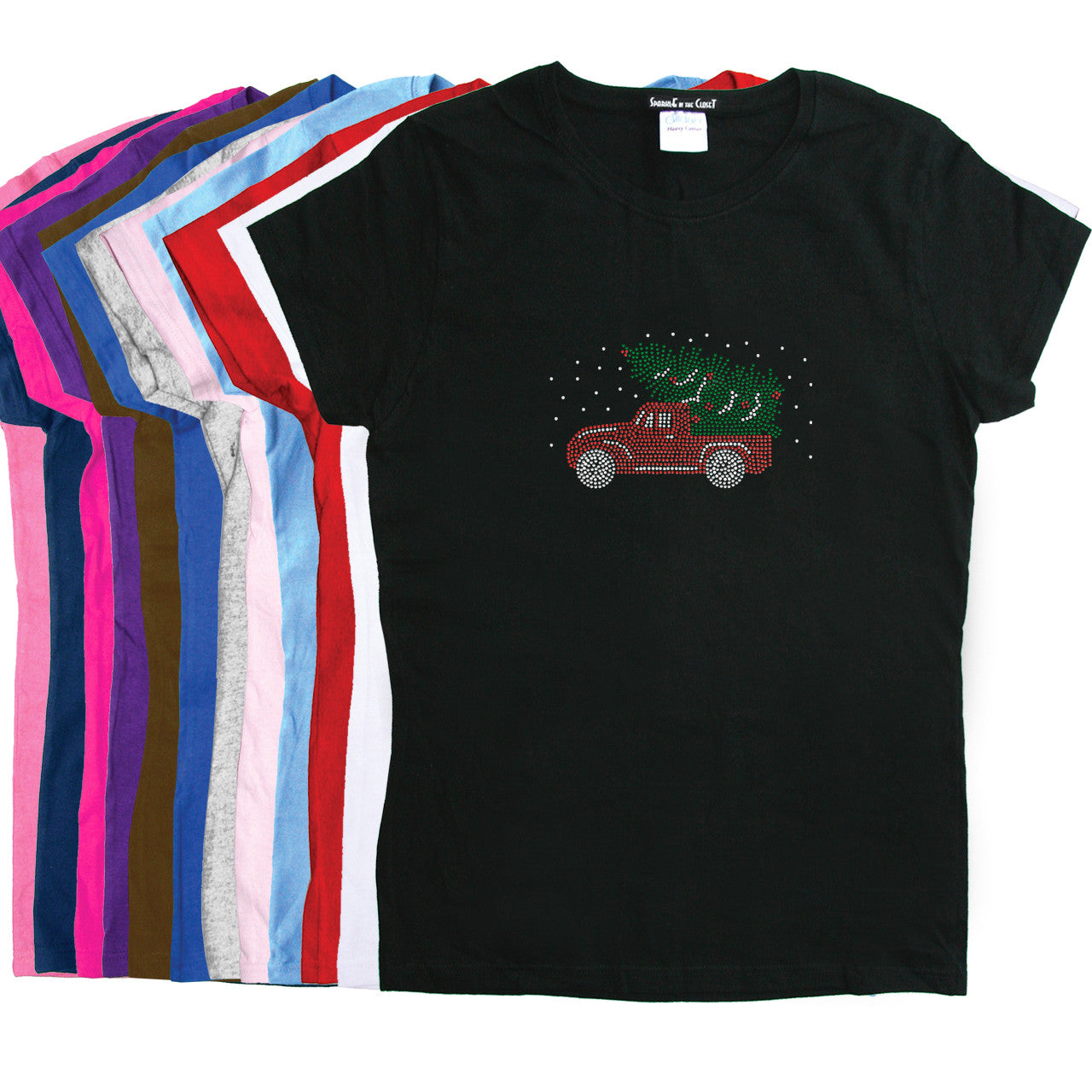 Christmas Truck (Small) - Womens Tee