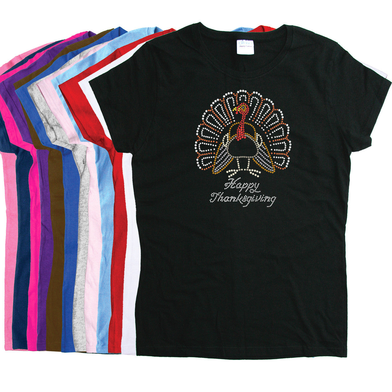 Happy Thanksgiving Turkey 2 - Womens T-shirt