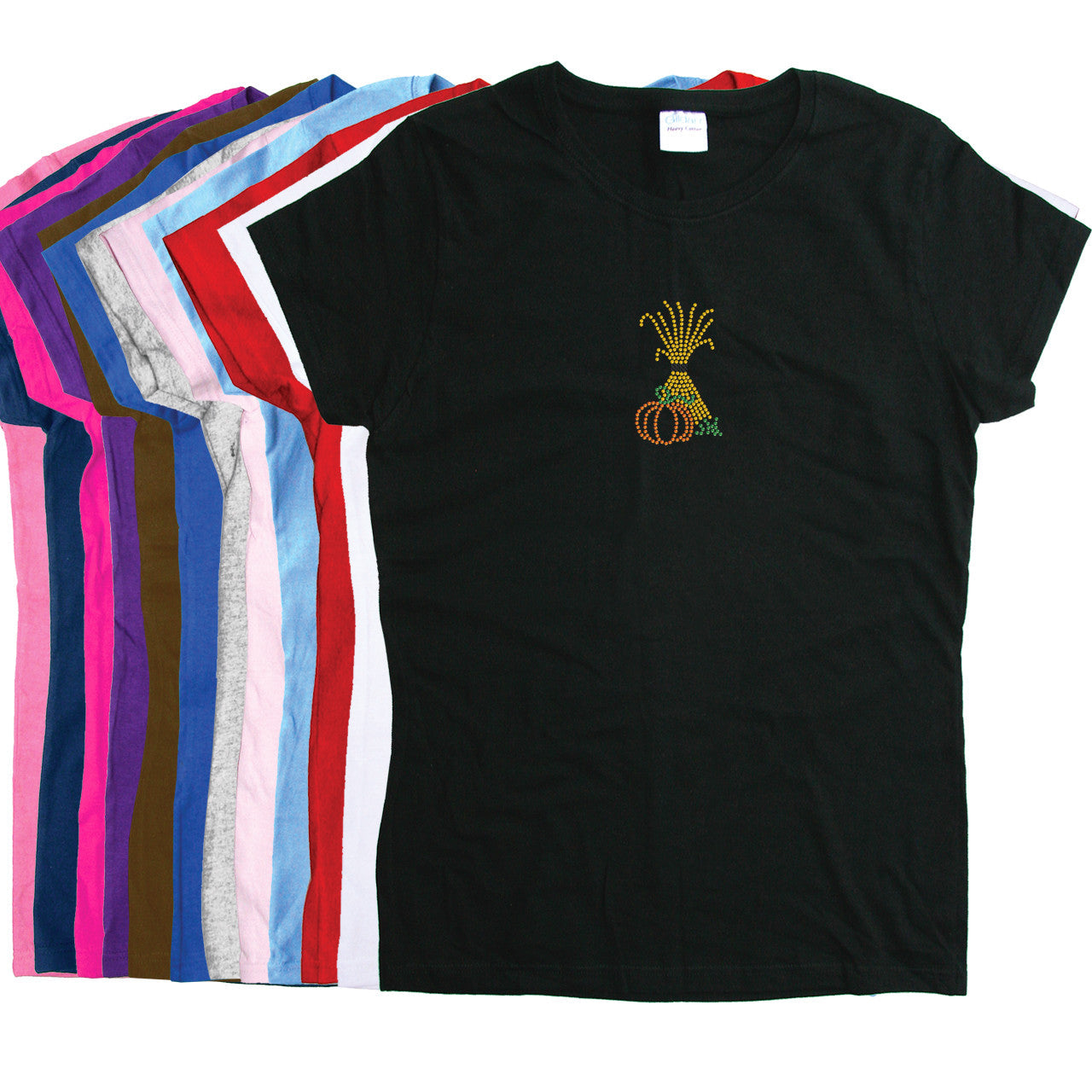 Hay Stack & Pumpkin - Womens T-shirt