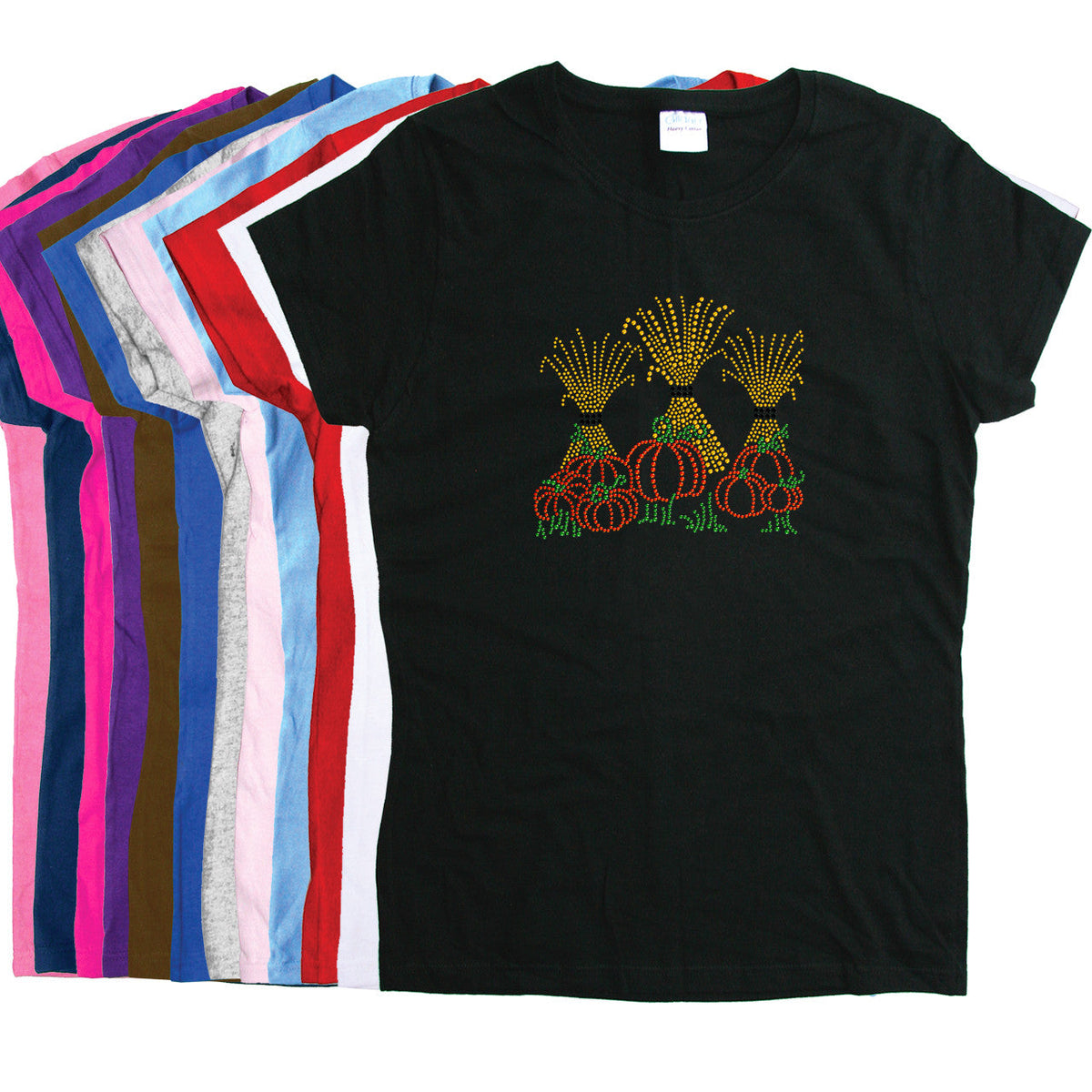 Hay Stacks & Pumpkins - Womens T-shirt