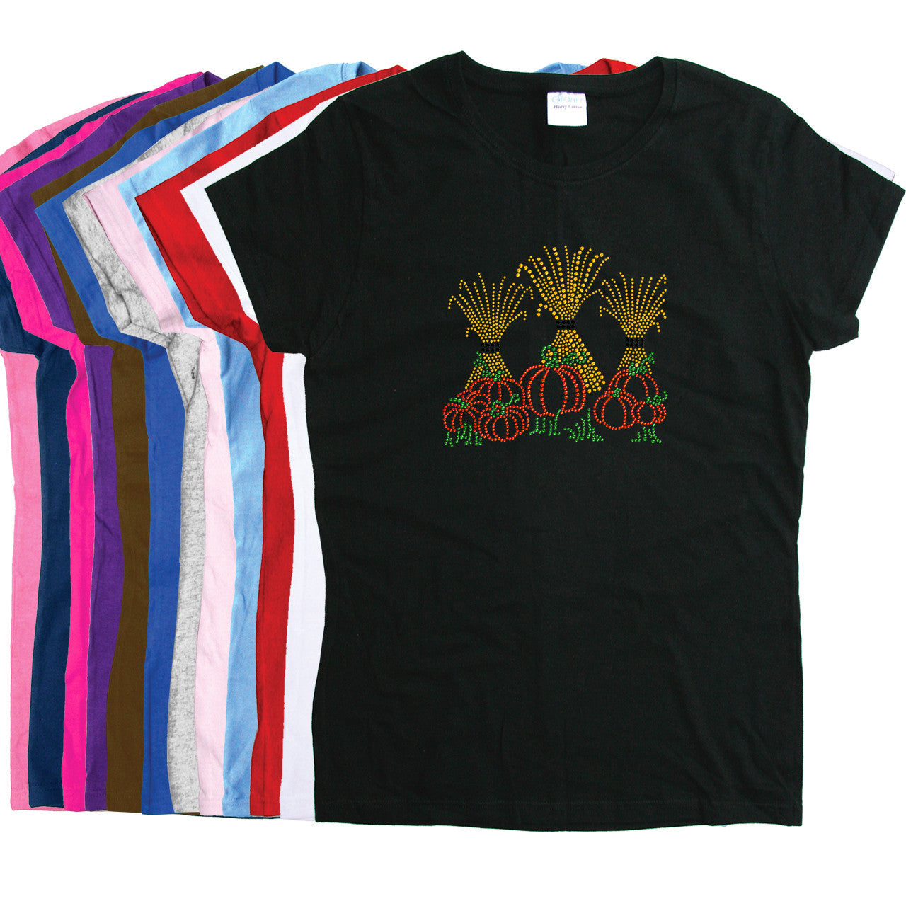 Hay Stacks & Pumpkins - Womens T-shirt