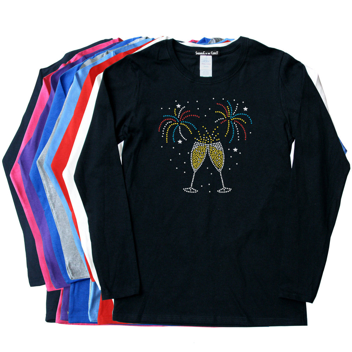 Happy New Year Drink & Fireworks - Womens Tee