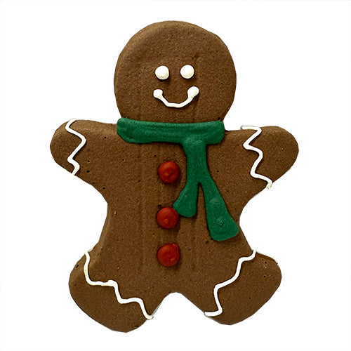Bubba Rose Gingerbread Man Dog Treat (Iced Dog Cookie)