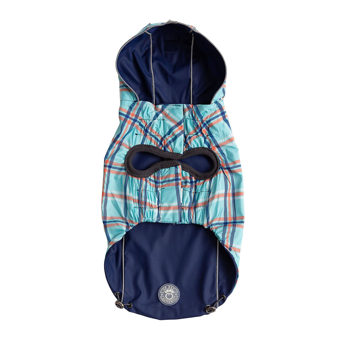 Reversible Elasto-Fit Raincoat - Navy premium pet product